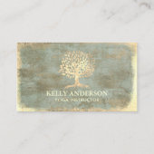  goudboom Yoga Instructor Wellness Spa Visitekaartje (Voorkant)