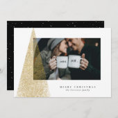 Goudboomgaard moderne kerstfeestfoto feestdagenkaart (Voorkant / Achterkant)