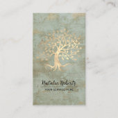  goudboomwellheid en spa-therapie Bronze Visitekaartje (Voorkant)