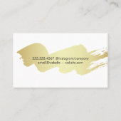 Goudborsgeborsteld haarhaar Logo Visitekaartje (Achterkant)