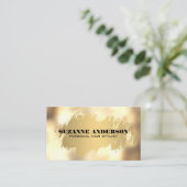 Goudborsgeborsteld leder Gold Boke Visitekaartje (Staand voorkant)