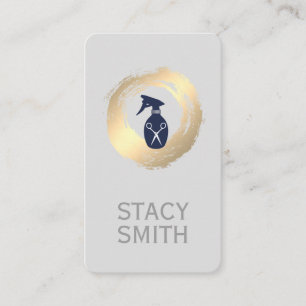 Goudborsgeborsteld water Flessoepsalon Visitekaartje