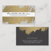 Goudborsrode wervelkolom Patroonvariatie Visitekaartje (Voorkant / Achterkant)