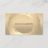 Goudborstel / glitter visitekaartje (Voorkant)