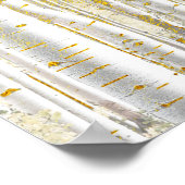  goudborstel Wit-vogelbos Poster (Hoek)