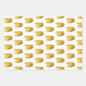 Goudborstels - Rood, groen en wit kerstfeest Inpakpapier Vel (Voorkant 3)