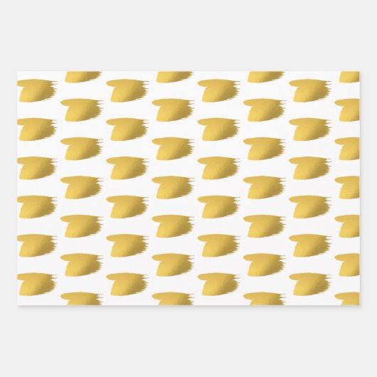 Goudborstels - Rood, groen en wit kerstfeest Inpakpapier Vel (Voorkant 3)