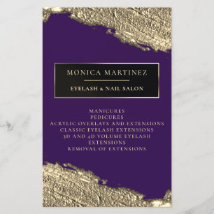 Goudborstelvlek elegante paarse vlieger flyer