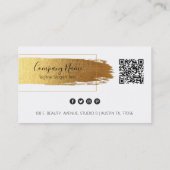 Goudborstelwerk modern design-visitekaartje visitekaartje (Achterkant)