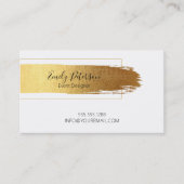 Goudborstelwerk modern design-visitekaartje visitekaartje (Voorkant)