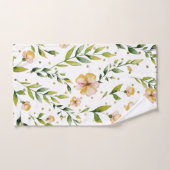 Goudbosgroene mosterdrode vlekkenpols bad handdoek (Handdoek)