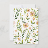 Goudbosgroene mosterdrode vlekkenpols kaart (Achterkant)