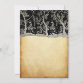 Goudbosse Romantische Bondbruidsuitnodigingen Kaart (Achterkant)