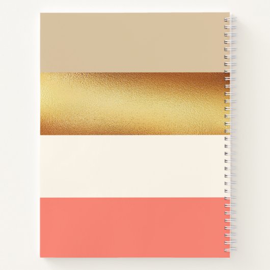 Goudbrede strip notitieboek (Achterkant)