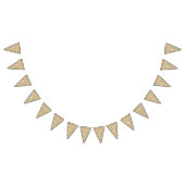 Goudbruiloft met gebrande steen vlaggetjes (Alle)