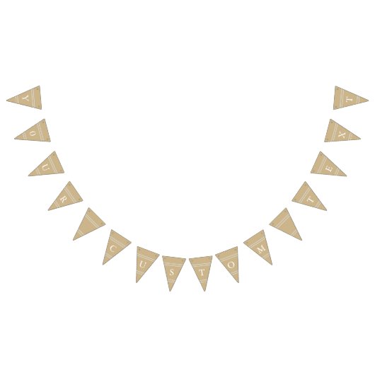 Goudbruiloft met gebrande steen vlaggetjes (Alle)