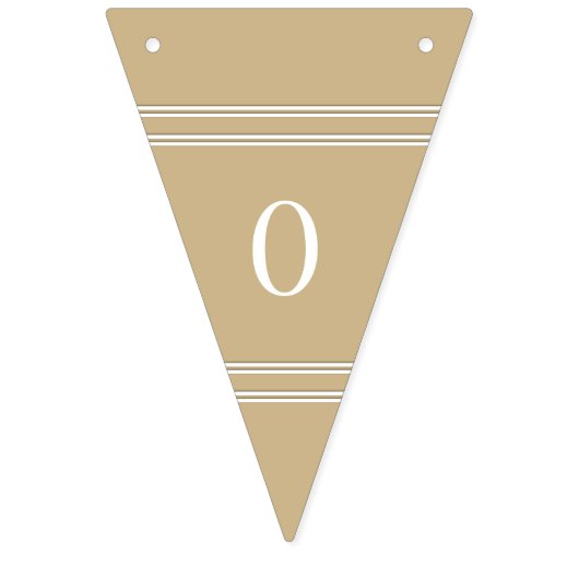 Goudbruiloft met gebrande steen vlaggetjes (Tweede vlag)