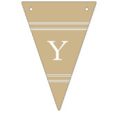 Goudbruiloft met gebrande steen vlaggetjes (Eerste vlag)