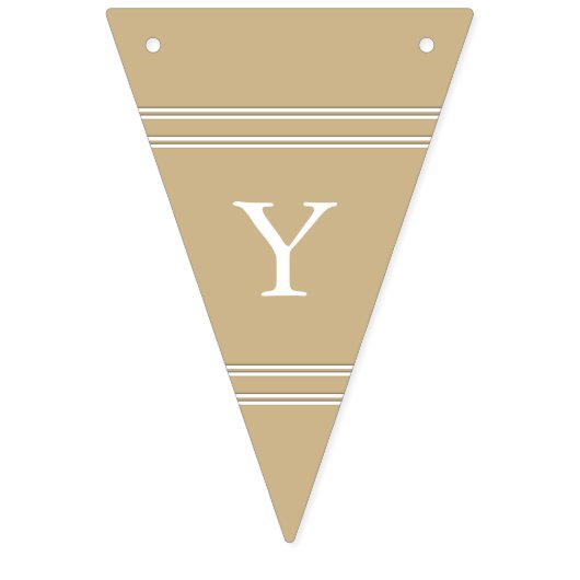 Goudbruiloft met gebrande steen vlaggetjes (Eerste vlag)