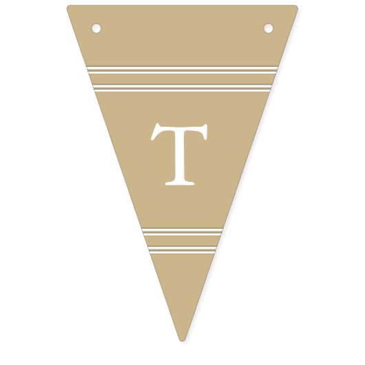 Goudbruiloft met gebrande steen vlaggetjes (Zestiende vlag)