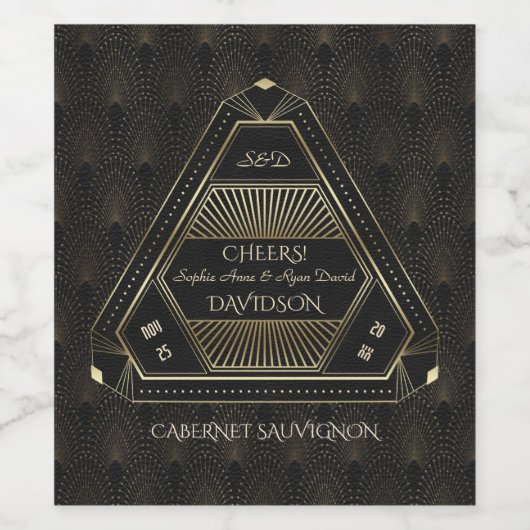 goudbruin Gatsby Weddenschap - Gegevens Wijn Etiket (Enkel label)