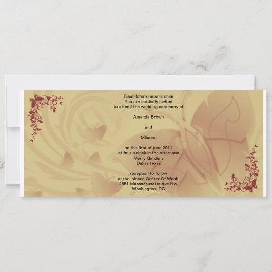 goudbruin kaart (Achterkant)