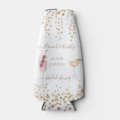 goudbruin kakkerlak goudglitter brunch flesjeskoeler (Voorkant)