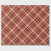 goudbruin rood diagonaal - donkerrood cadeaupapier (Vlak)