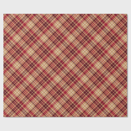 goudbruin rood diagonaal - donkerrood cadeaupapier (Vlak)