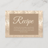 Goudbruin Vrijgezellenfeest Recept Enclosure Kaart (Voorkant)