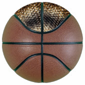 Goudbruin Zwart Ivoor Slangenhuid Basketbal (Rechts)