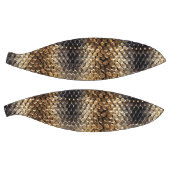 Goudbruin Zwart Ivoor Slangenhuid Basketbal (Panelen)