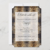 Goudbruin Zwart Ivoor Slangenhuid Kaart (Voorkant)