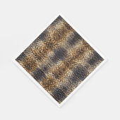 Goudbruin Zwart Ivoor Slangenhuid Servet (Hoek)