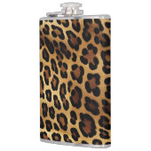 Goudbruin Zwart Luipaard Dierenprint Heupfles (Links)