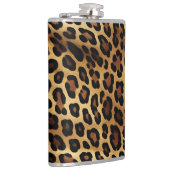 Goudbruin Zwart Luipaard Dierenprint Heupfles (Rechts)