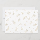 Goudbruine botanisch met uitzondering van de datum save the date (Achterkant)