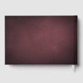 Goudbruine botanische elegante bruiloft gastenboek (Achterkant)