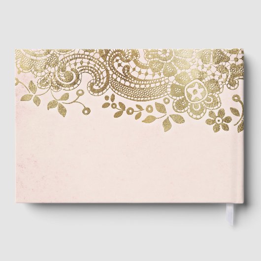 Goudbruine elegante bruinkoolbriketten gastenboek (Achterkant)