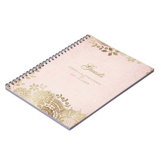 Goudbruine elegante bruinkoolbriketten notitieboek (Linkerzijde)