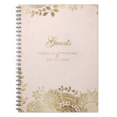 Goudbruine elegante bruinkoolbriketten notitieboek (Voorkant)