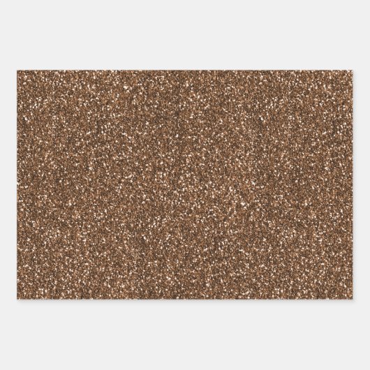 Goudbruine glitter strepen inpakpapier vel (Voorkant 3)