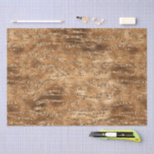 Goudbruine glitter strepen tissuepapier (Craft)