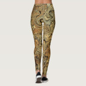 "Goudbruine" gouden en bruine Leggings (Achterkant)