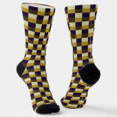 Goudbruine Kleurcombinatie Sokken (Gebogen)