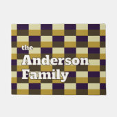 Goudbruine kleurencombinatie deurmat (Voorkant)