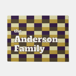 Goudbruine kleurencombinatie deurmat