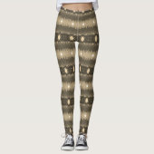 Goudbruine Leggings met patronen (Voorkant)