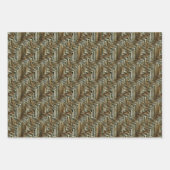 Goudbruine luipaard dierlijke strepen inpakpapier vel (Voorkant 3)