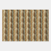 Goudbruine luipaard dierlijke strepen inpakpapier vel (Voorkant 2)